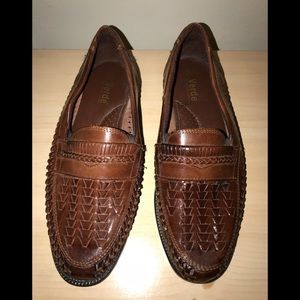 Verde International Men’s Leather Weaved Shoes